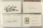 1960's-2000's Baseball Signed Index Card Photos - Lot of 419