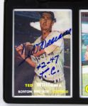 1998 Ted Williams Frank Robinson Carl Yastrzemski Signed Triple Crown Commemorative Porcelain Card Set HOF (JSA) 108/1000