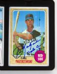 1998 Ted Williams Frank Robinson Carl Yastrzemski Signed Triple Crown Commemorative Porcelain Card Set HOF (JSA) 108/1000