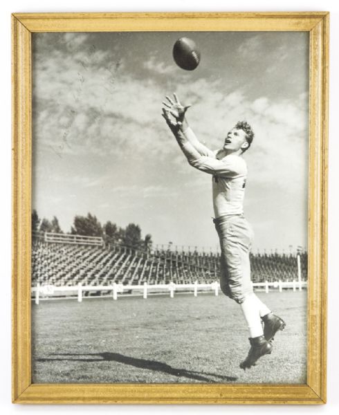 1940s Don Hutson Green Bay Packers Signed (Light, hardly readable)  8" x 10" Framed Photo (JSA)
