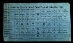 1947 Notre Dame Fighting Irish & Big Nine Kendall Engineering Football Schedule