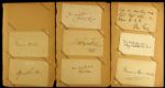 1930's Authors Politicians Religious Figures Signed Index Card Collection - Lot of 16 