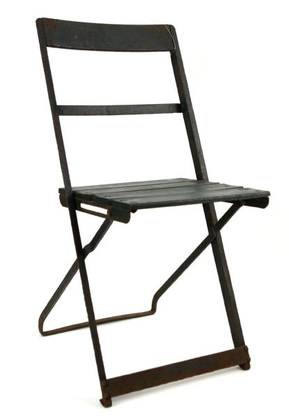 1940s-60s Chicago Cubs Wrigley Field Folding Stadium Chairs (MEARS LOA)