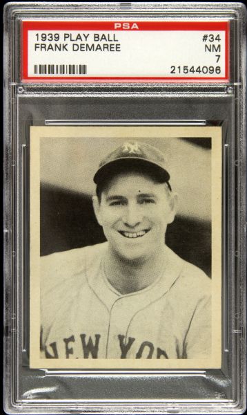 1939 Frank Demaree New York Giants Play Ball #34 (PSA NM 7)