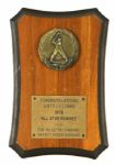 1979 Sixto Lezcano Milwaukee Brewers All Star Nominee Plaque