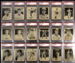 1939 Play Ball Assorted Baseball Cards Includes Hall of Famers Red Ruffing Hank Greenberg Leo Durocher Carl Hubbell - Lot of 50 (All PSA Graded) 