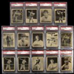1939 Play Ball Assorted Baseball Cards Includes Hall of Famers Red Ruffing Hank Greenberg Leo Durocher Carl Hubbell - Lot of 50 (All PSA Graded) 