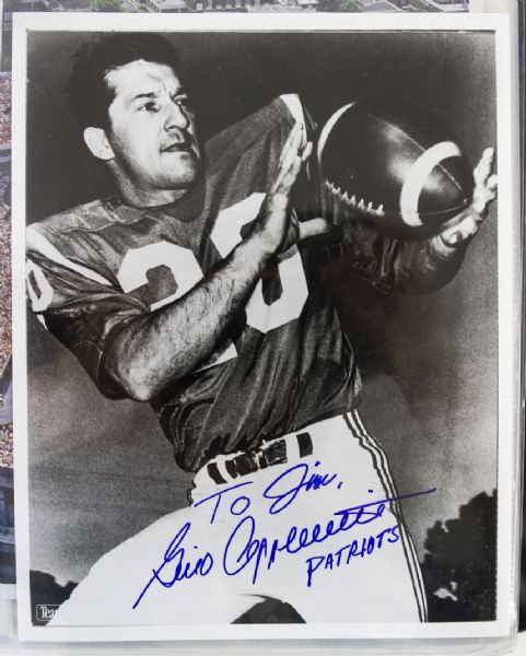 1960s-2000s Football Signed Photos - Lot of 74