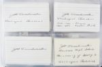 1960s-1960s Signed Football Index Cards- Lot of 171