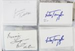 1960's-1960's Signed Football Index Cards- Lot of 171