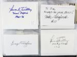 1960's-1960's Signed Football Index Cards- Lot of 171