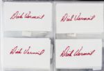 1960's-1960's Signed Football Index Cards- Lot of 171