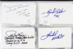 1960's-1960's Signed Football Index Cards- Lot of 171