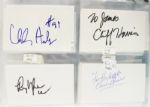 1960's-2000's Football Signed Index Card Collection - Lot of 318