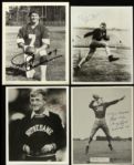 1980's-90's Notre Dame Fighting Irish Football Signed Photo & Index Card Collection - Lot of 18 w/ Lou Holtz, Joe Theismann, Johnny Lujack & More (JSA)