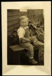 1927-29 Duke Snider Toddler in the Garden 4" x 6" Original Photograph from Snider Family Photo Album (MEARS LOA)