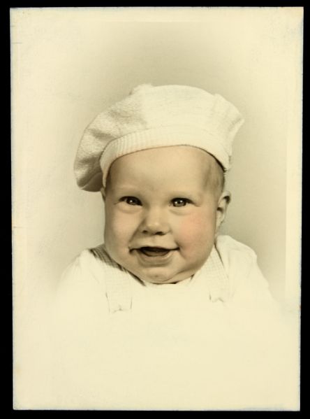 1926 Duke Snider Baby Picture 5" x 7" Original Photograph from Snider Family Photo Album (MEARS LOA)