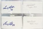 1960s-2000s Football Signed Index Card Collection - Lot of 483