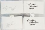 1960's-2000's Football Signed Index Card Collection - Lot of 483