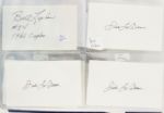 1960's-2000's Football Signed Index Card Collection - Lot of 483