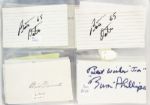 1960's-2000's Football Signed Index Card Collection - Lot of 483