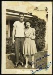 1947 circa Duke Snider Brooklyn Dodgers "Edwin" Signed 2.5" x 3.5"  Original Photograph from Snider Family Photo Album (MEARS LOA)