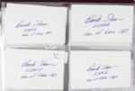 1950s-2000s Football Signed Index Card Collection - Lot of 181
