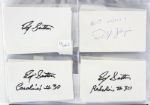 1950's-2000's Football Signed Index Card Collection - Lot of 181