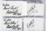 1950's-2000's Football Signed Index Card Collection - Lot of 181