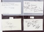 1950's-2000's Football Signed Index Card Collection - Lot of 181
