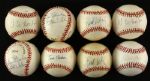 1989-2000 Signed Baseball Collection - Lot of 8 w/ Bud Selig & More