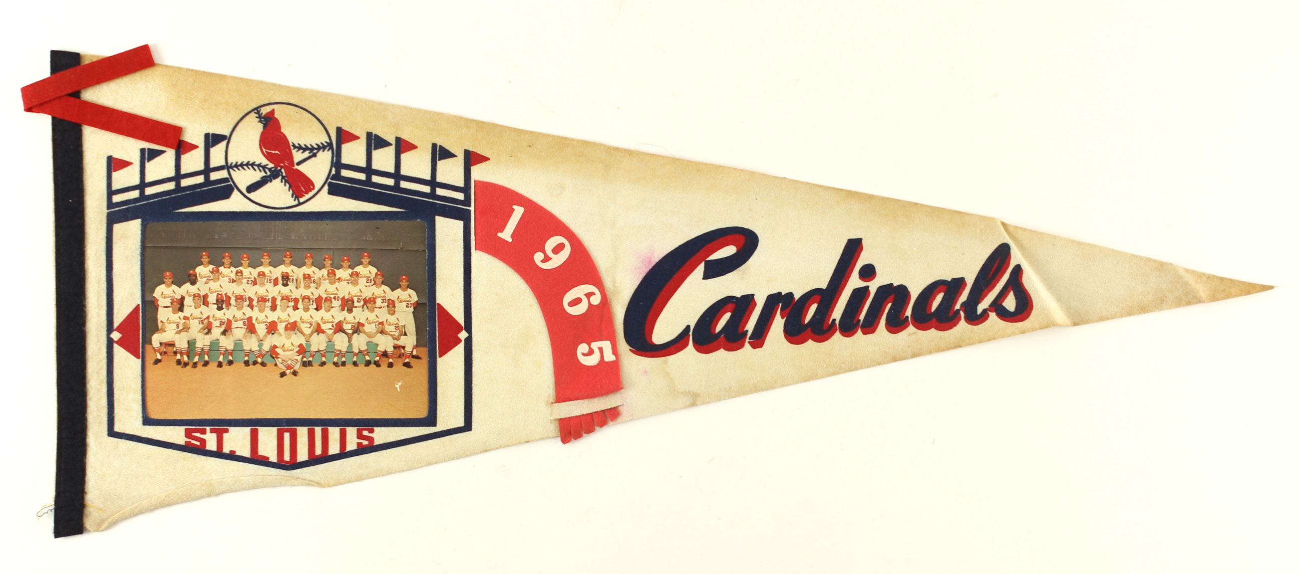 Lot Detail - 1965 St. Louis Cardinals Full Size 29&quot; Team Photo Pennant