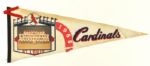 1965 St. Louis Cardinals Full Size 29" Team Photo Pennant