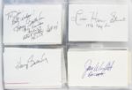 1960's-2000's Basketball Signed Index Card Collection - Lot of 170 Includes Hall of Famers Wilkens Knight Barry Smith