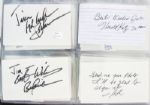 1960's-2000's Basketball Signed Index Card Collection - Lot of 170 Includes Hall of Famers Wilkens Knight Barry Smith