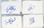 1950's-2000's Baseball Signed Index Card Collection - Lot of 218