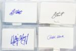 1950's-2000's Baseball Signed Index Card Collection - Lot of 218