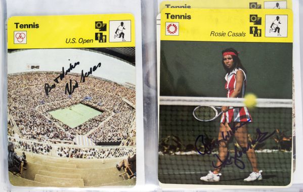 1950s-2000s Olympic Tennis Hockey TV Signed Index Card and Photo Collection - Lot of 157 Includes Gordie Howe Richard Petty Bruce Jenner