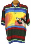 1990s Ted Williams Boston Red Sox Sharper Image Silk Shirt 