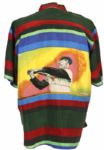 1990's Ted Williams Boston Red Sox Sharper Image Silk Shirt 