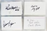 1950s-2000 Football Signed Index Card Collection - Lot of 433