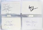 1950's-2000 Football Signed Index Card Collection - Lot of 433