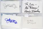 1950's-2000 Football Signed Index Card Collection - Lot of 433