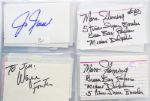 1950's-2000 Football Signed Index Card Collection - Lot of 433