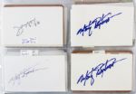 1950's-2000's Baseball Signed Index Card Collection - Lot of 156