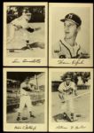 1953 Milwaukee Braves Spic N Span 7" x 10" Player Cards - Lot of 4 w/ Warren Spahn, Eddie Mathews & More