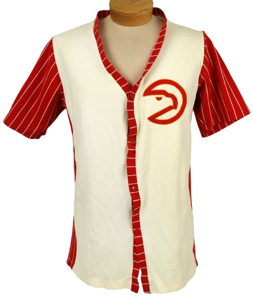 1971-73 Jeff Halliburton Atlanta Hawks Game Worn Warm Up (MEARS LOA)