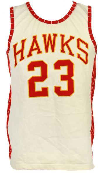 1972-73 Lou Hudson Atlanta Hawks Home Game Worn Jersey (MEARS LOA)