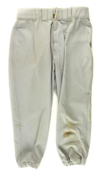1974 Thurman Munson New York Yankees Game Worn Road Pants (MEARS LOA)