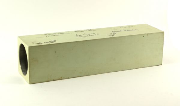 1980s circa Kansas City Royals Kauffman Stadium Multi Signed Game Used Pitching Rubber w/ 29 Signatures Including Brooks Robinson, Maury Wills & More (MEARS LOA/JSA)